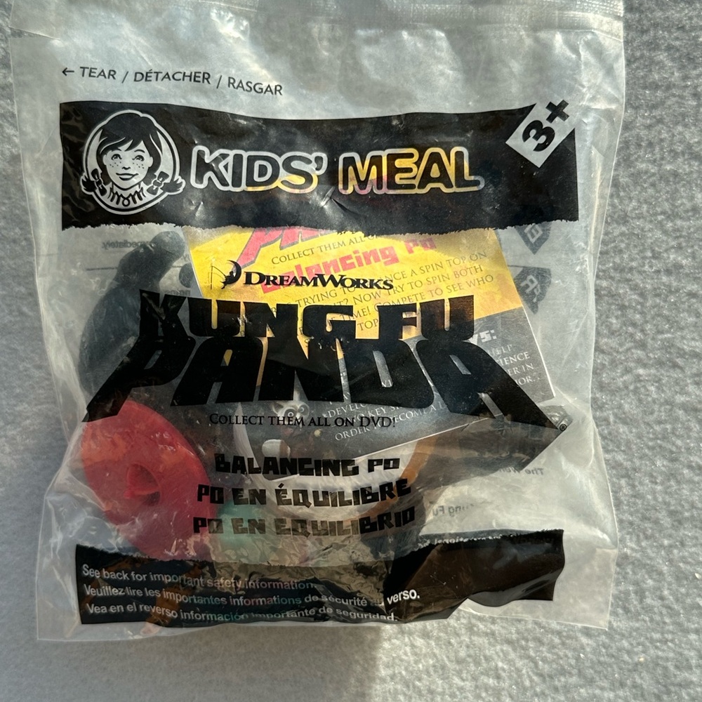 Kung Fu Panda Balancing Po Toy Figure 2014 DreamWorks, Wendy’s new in package